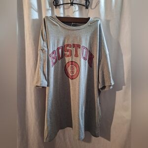 SHEIN Gray Tee with Red Graphic